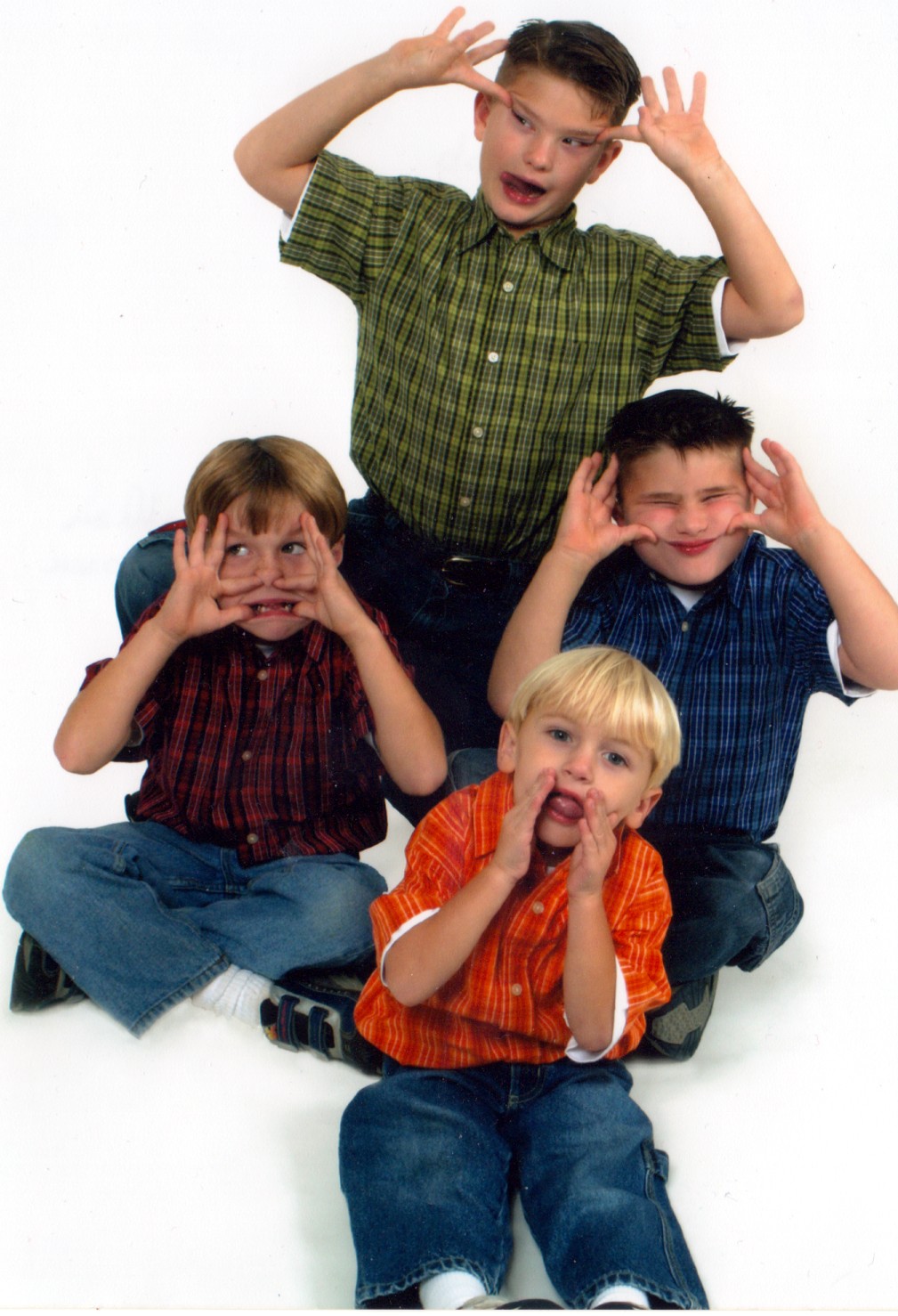 Four crazy boys!