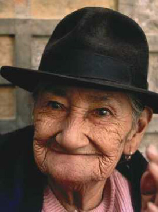 toothless old lady